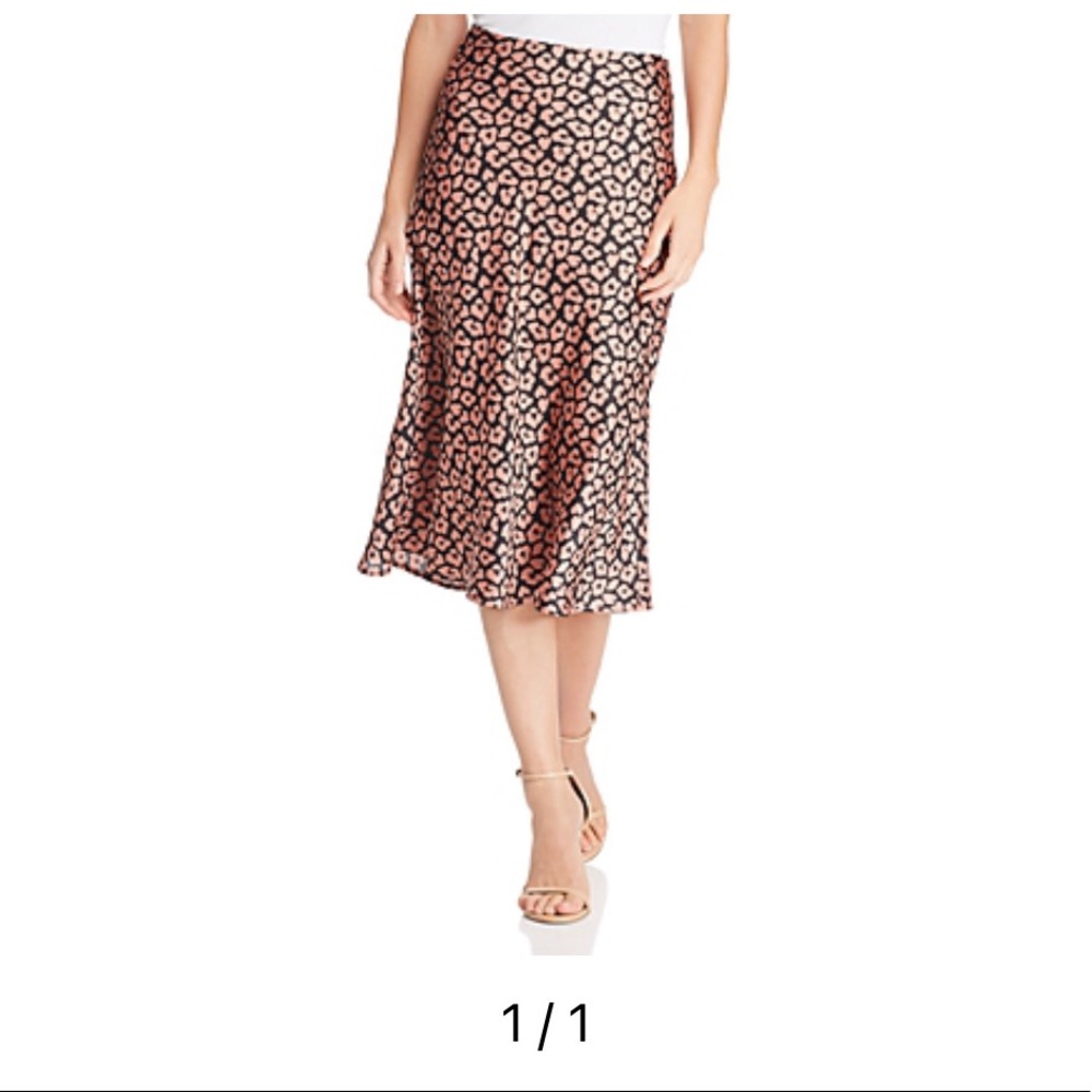‼️LAST CALL‼️ Bloomingdales Cotton Candy LA Leopard Midi Skirt